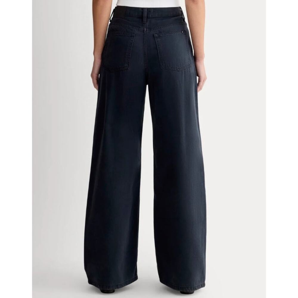 Everlane Women's The OG Baggy Jean Ink Wash Black Denim Size 31 R NWT High Rise - Picture 7 of 15